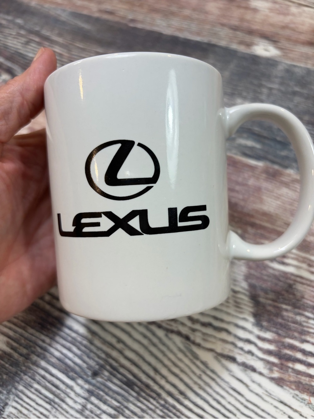 Lexus Coffee or Tea Mug Cup White + Logo Advertising 10oz